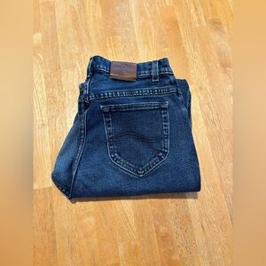 VTG! Lee Dark Blue Straight Jeans, 28